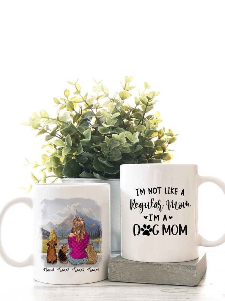 Personalized Girl Dog Mug Dog And Girl Mug Dog Lover Gift I'm Not Like A Regular