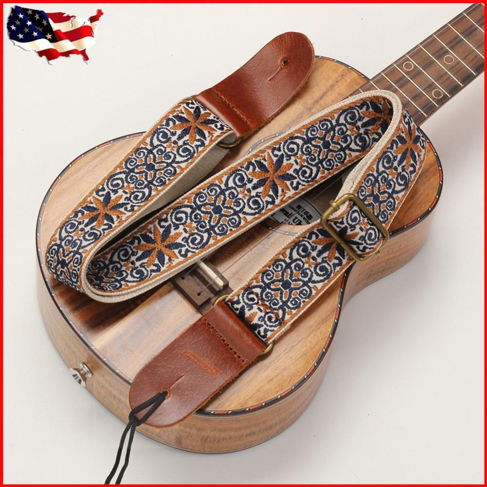 Guitar Bass Strap Ethnic Style Guitar Instrument Strap for Guitarists Men Women