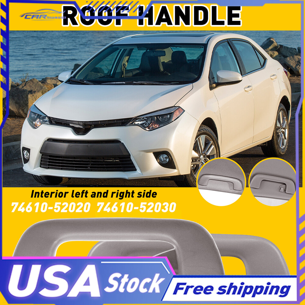 2008-2014トヨタノア用フロント&サイドルーフリアハンドル天井プルグラブ2個セット
