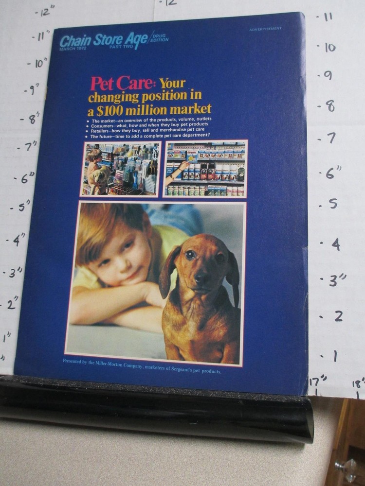 magazine ad 1972 PET CARE 16pg Sergeant's collars leash store display shop