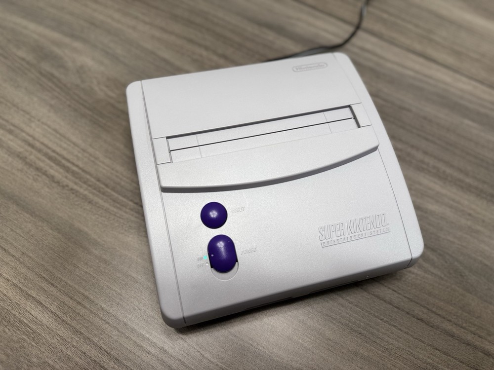 SNES Jr 1CHIP Console Only-RGB/Multi-Color Power Light/Recap-VR/Ghosting Fix+++