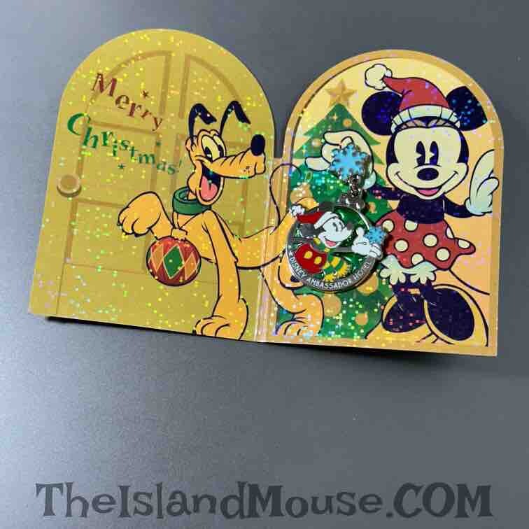 Disney Mickey Blue Snowflake Ambassador Hotel Christmas Party Pin (N1:133239)