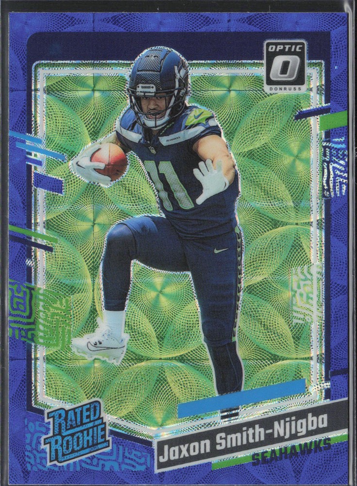 2023 Panini Donruss Optic - Rated Rookie Blue Scope Prizm #293 Jaxon Smith-Njigba (RC)
