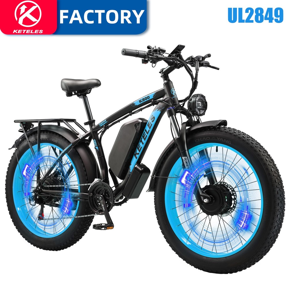 Peak 4000W 48V/23Ah Electric Bicycle Dual Motor 26