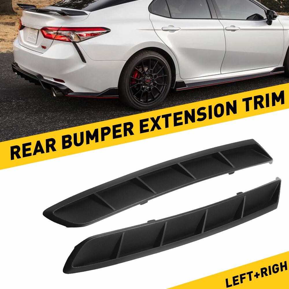 Rear Bumper Lower Grille Molding Trim for 2018-2022 Toyota Camry TO1138104 in Black