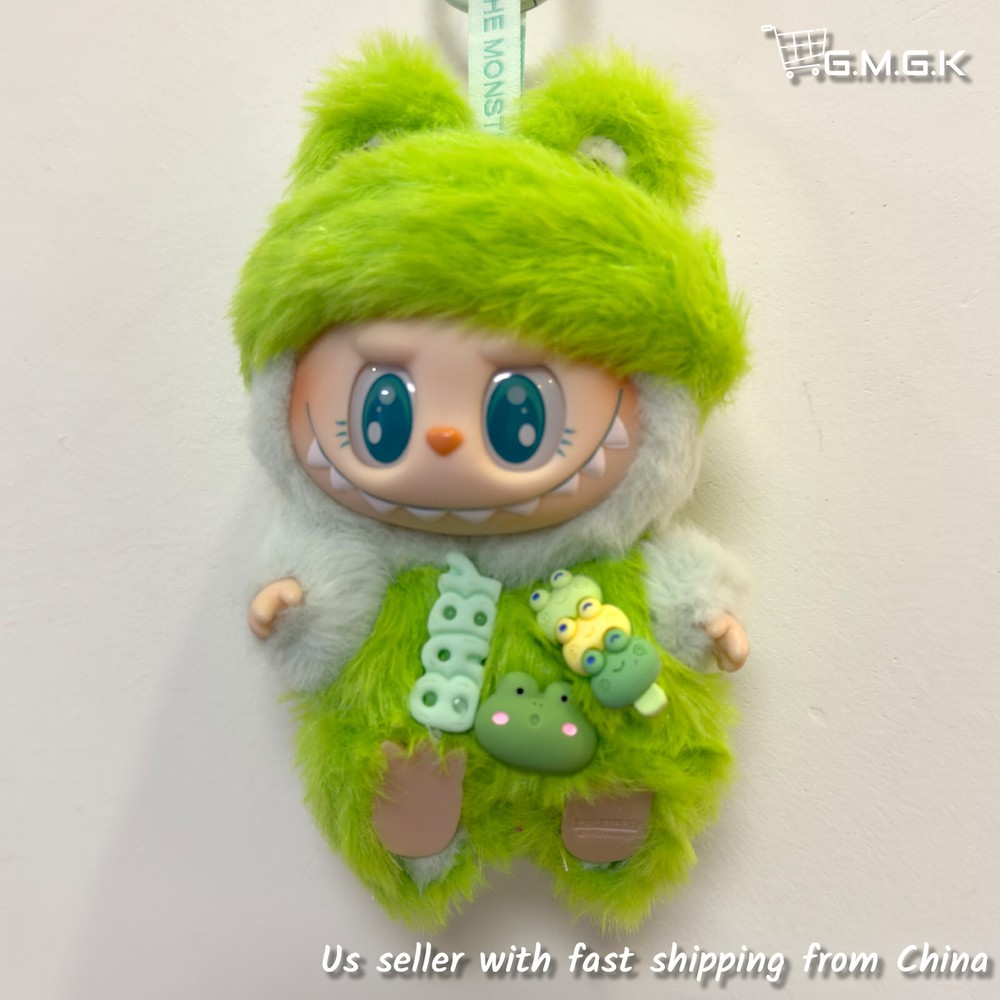 17cm Handmade Monster Plush Doll Green Frog Outfit No Toy Included