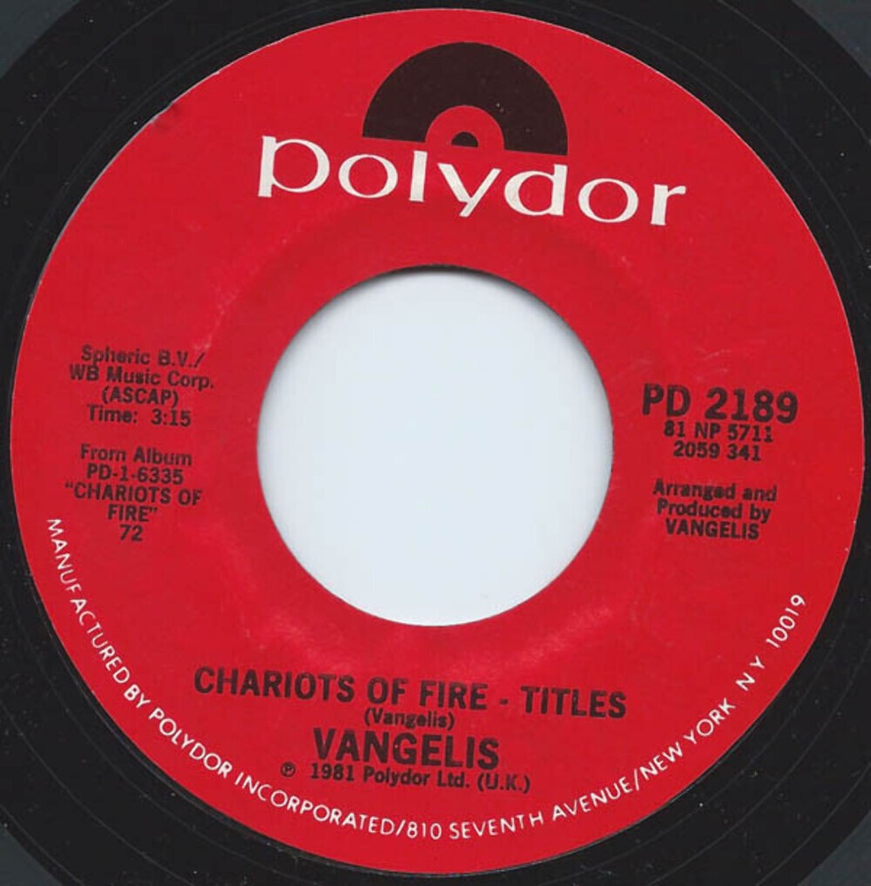 Vangelis - Chariots Of Fire - Polydor - PD 2189 - 7