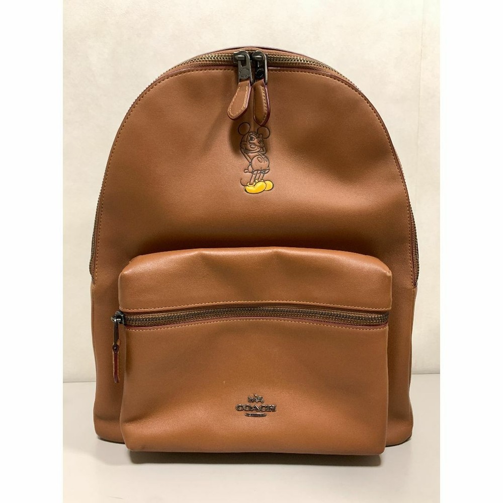 Coach x Disney Brown Leather Backpack F59373