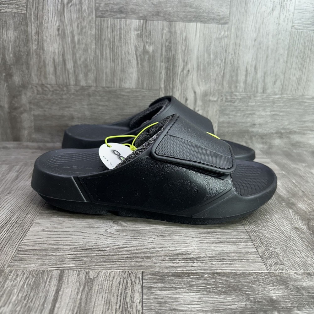 OOFOS OOahh Sports Slide Men's size 7/Women's size 9 Black Shoes