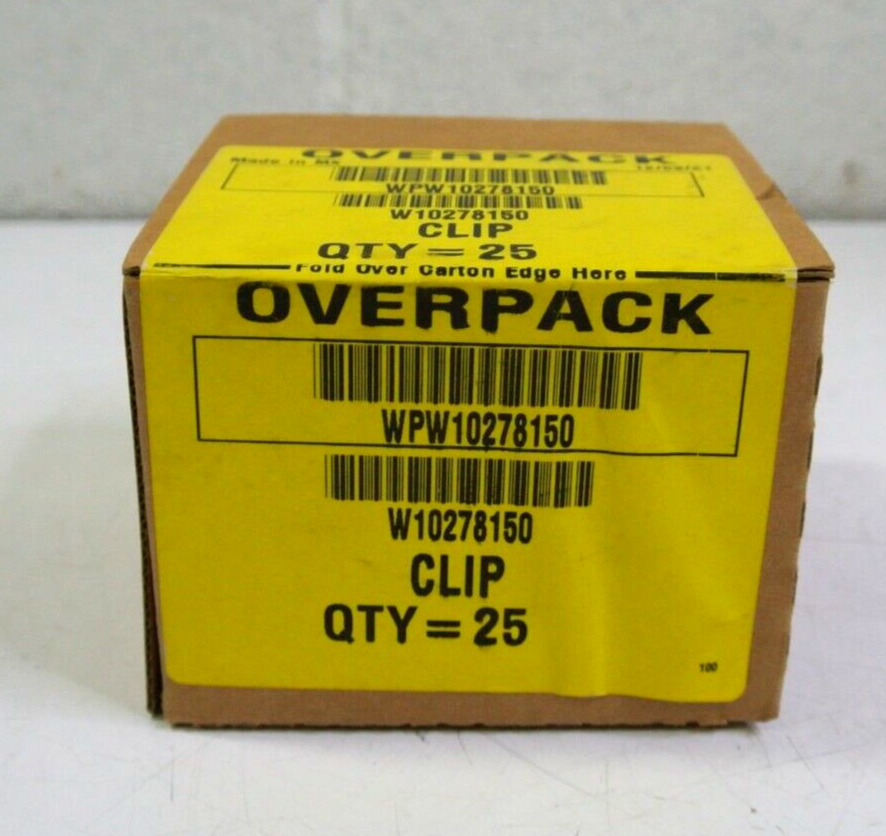 Whirlpool Range Stove Oven Mounting Clip WPW10278150 - Pack of 25