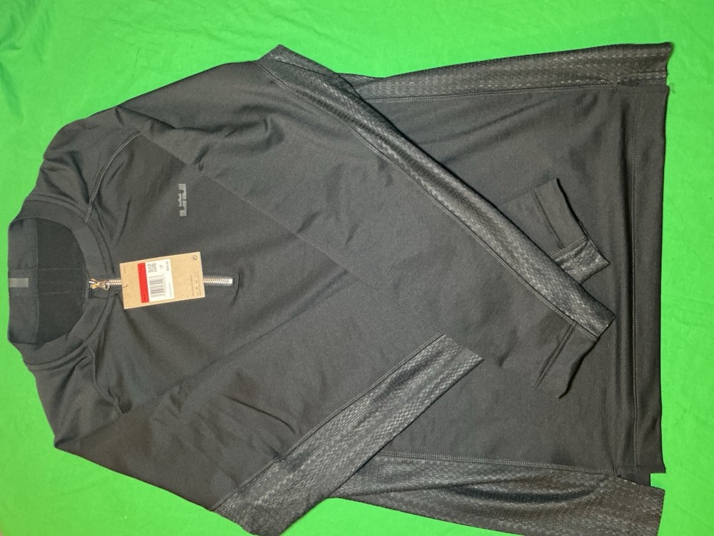 Nike Lebron DNA Dri Fit Black 1/4 Zip Top FZ1030 010 Men’s Size Large