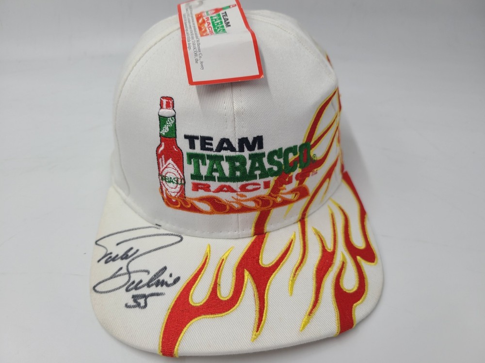 Vintage Todd Bodine #35 Signed Autographed Team Tabasco Racing Hat Cap NASCAR