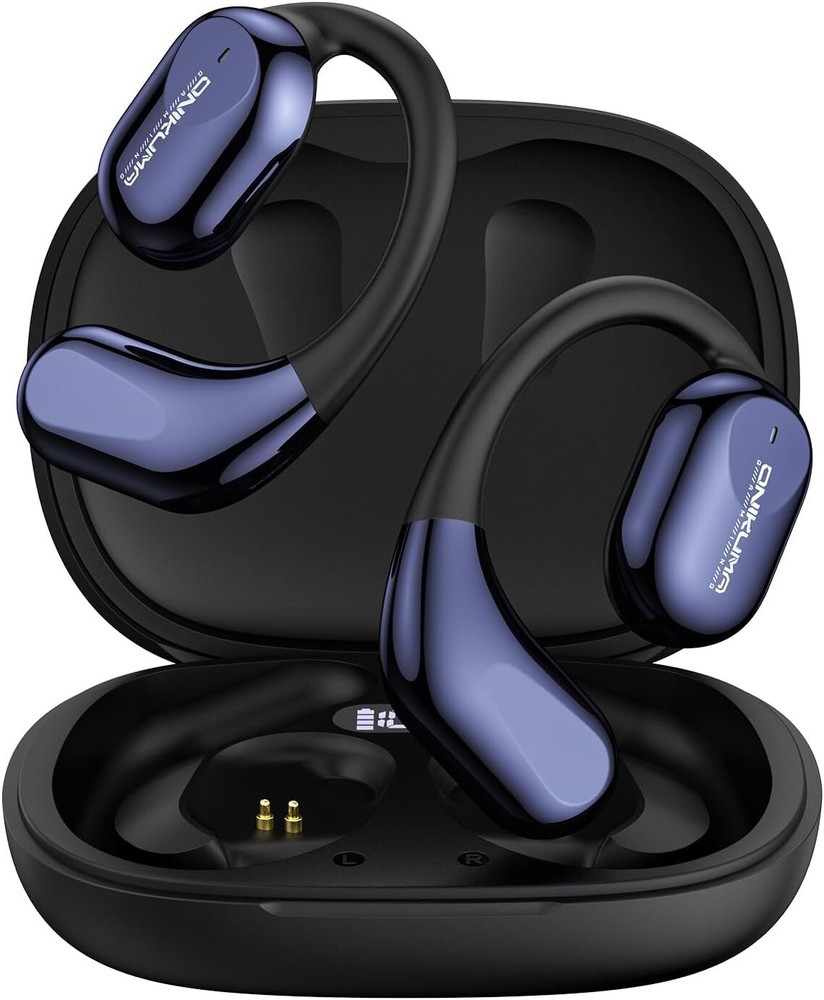 Wireless Open Ear Earbuds with Ear Hooks Bluetooth 5.4 for Sports Gaming Low Latency