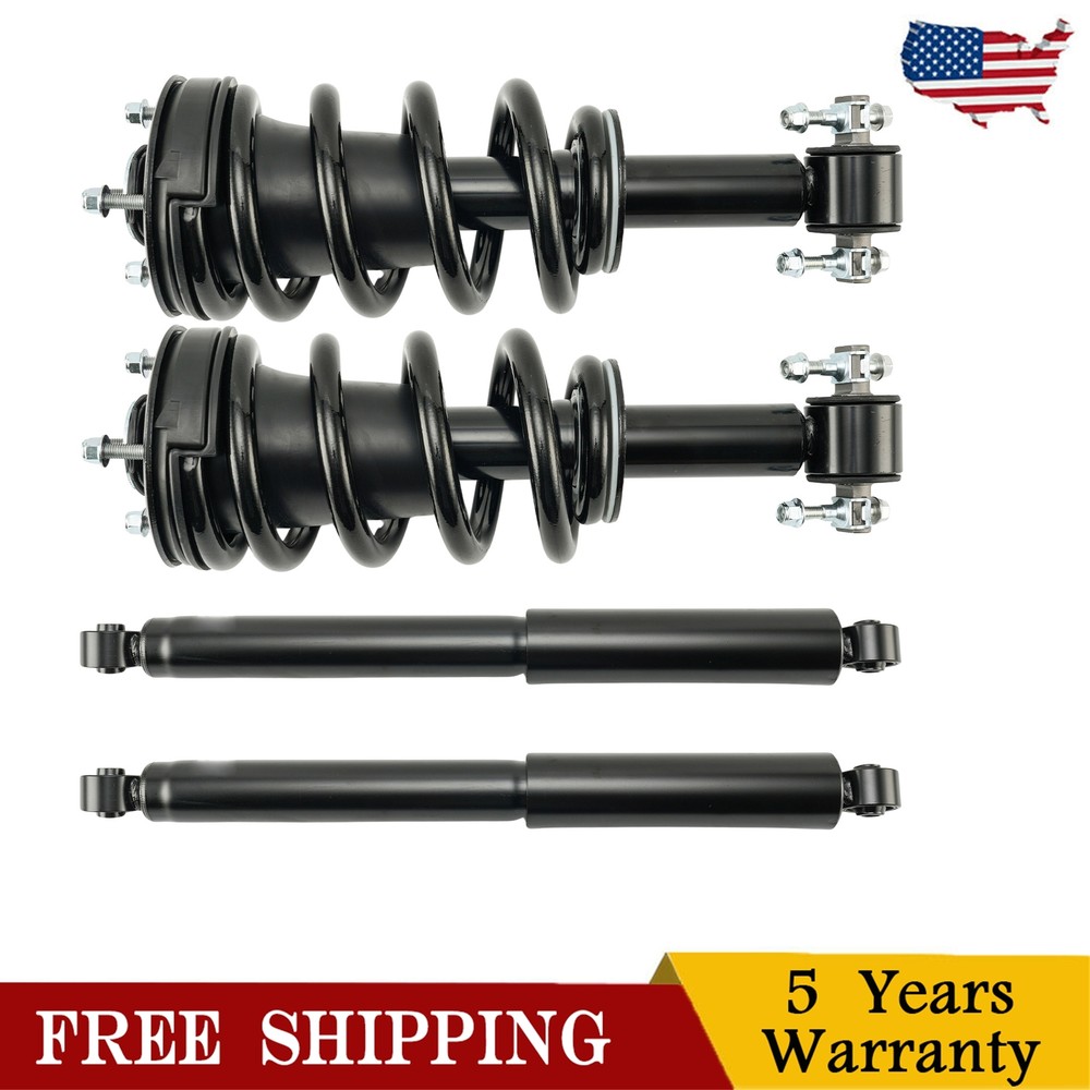 Set 4 Front Rear Struts Shocks For 2014-2018 Chevy Silverado GMC Sierra 1500 4WD