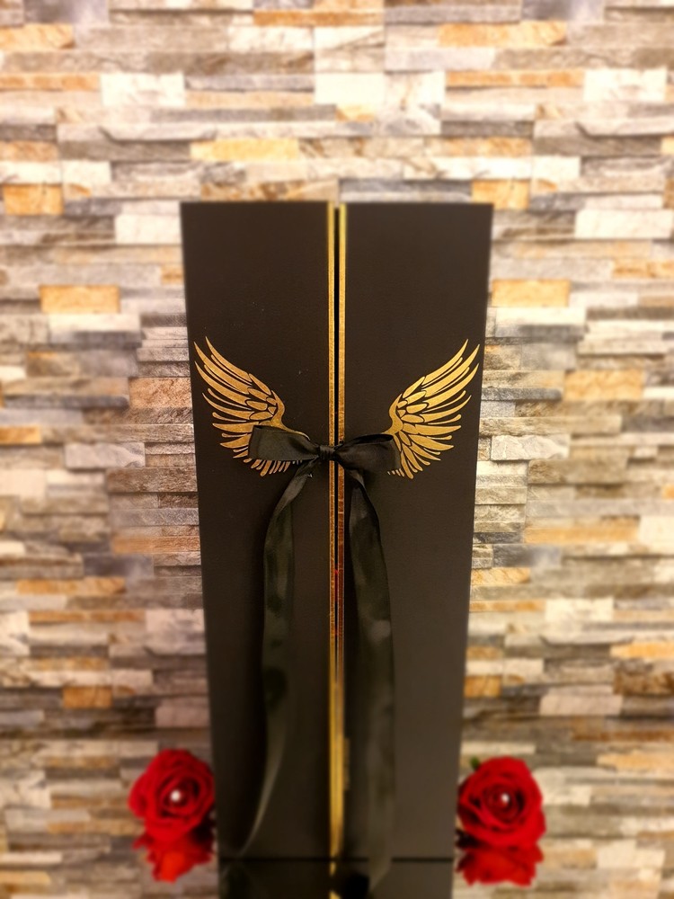 Valentines Day Gift Angel Gift Box With Roses Birthday, Customised-image