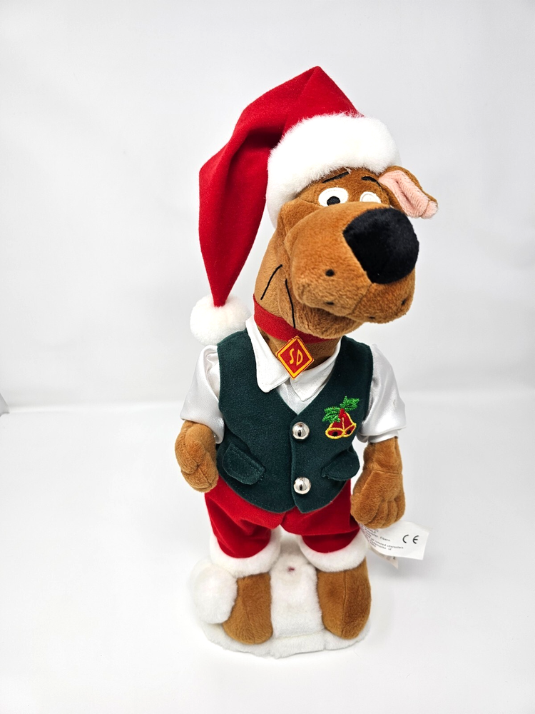 RARE 2000 Scooby-Doo Christmas Plush Santa Vest Singing Cartoon Network VTG