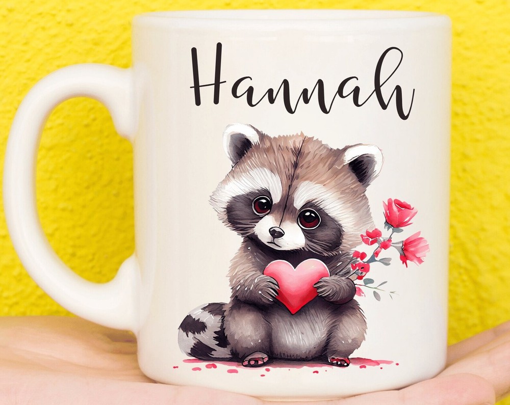Raccoon Lover Personalized Gift Mug with Custom Design