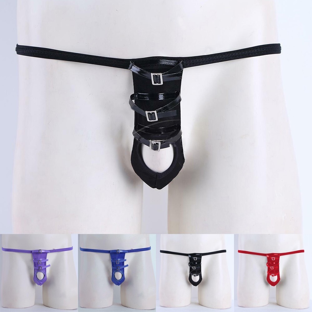 Mens Penis Hole Underwear Male/G-string Bikini Brief Thong Underpants Lingerie