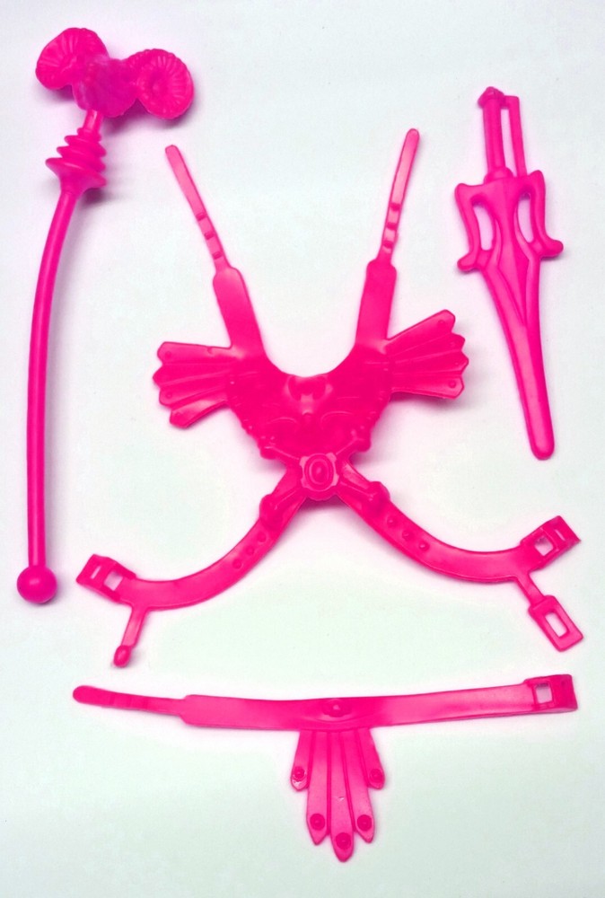 PRESALE MOTU Masters Universe Vintage Faker Pink Armor Belt Staff Sword Reproduction  -image
