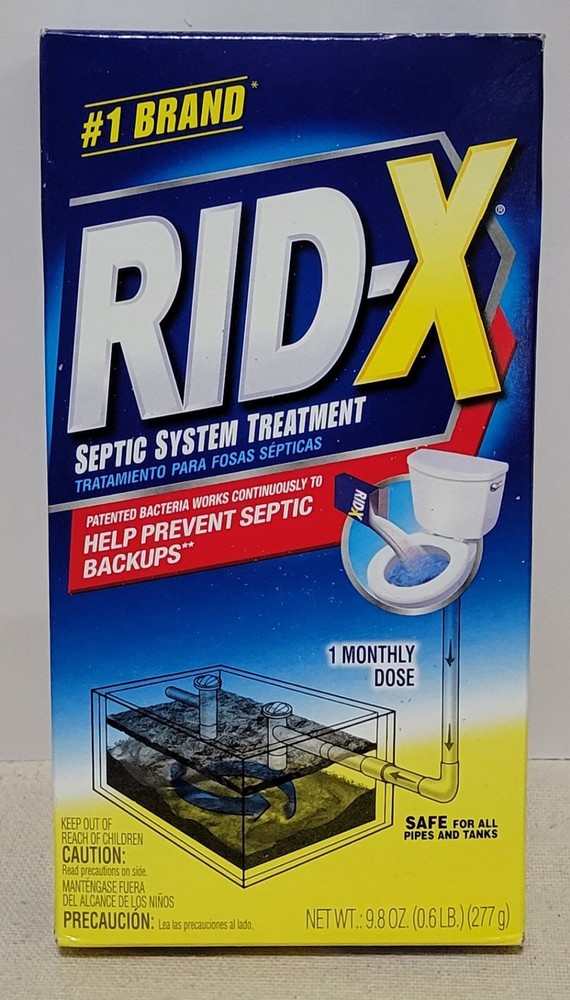 RID-X Septic Treatment Powder 9.8 oz New Unopened Box