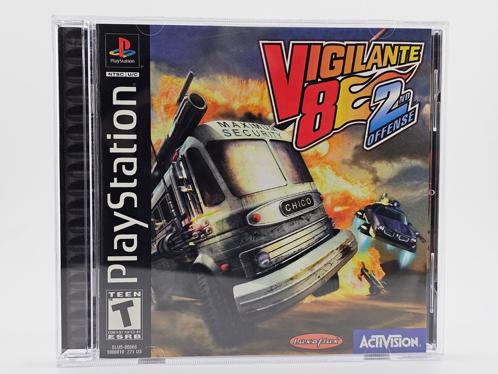 Sony Playstation 1 PS1 Vigilante 8 2nd Offense CIB Cleaned & Tested