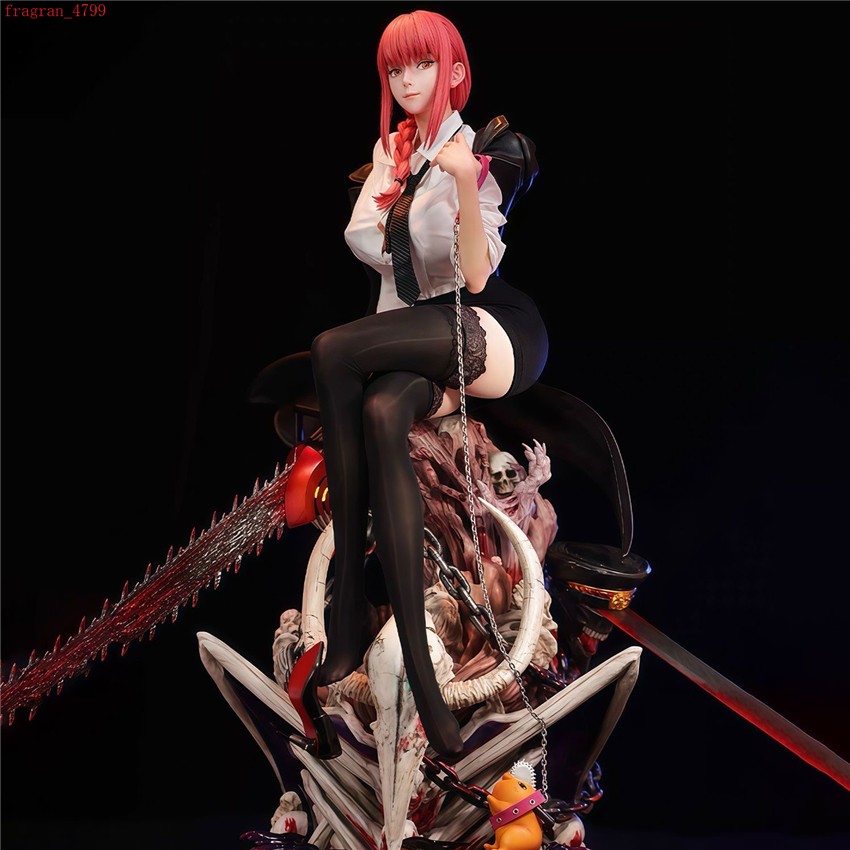 Chainsaw Man Makima 1/4 Scale Figure Anime Girl Statue Model Toy Doll Collection