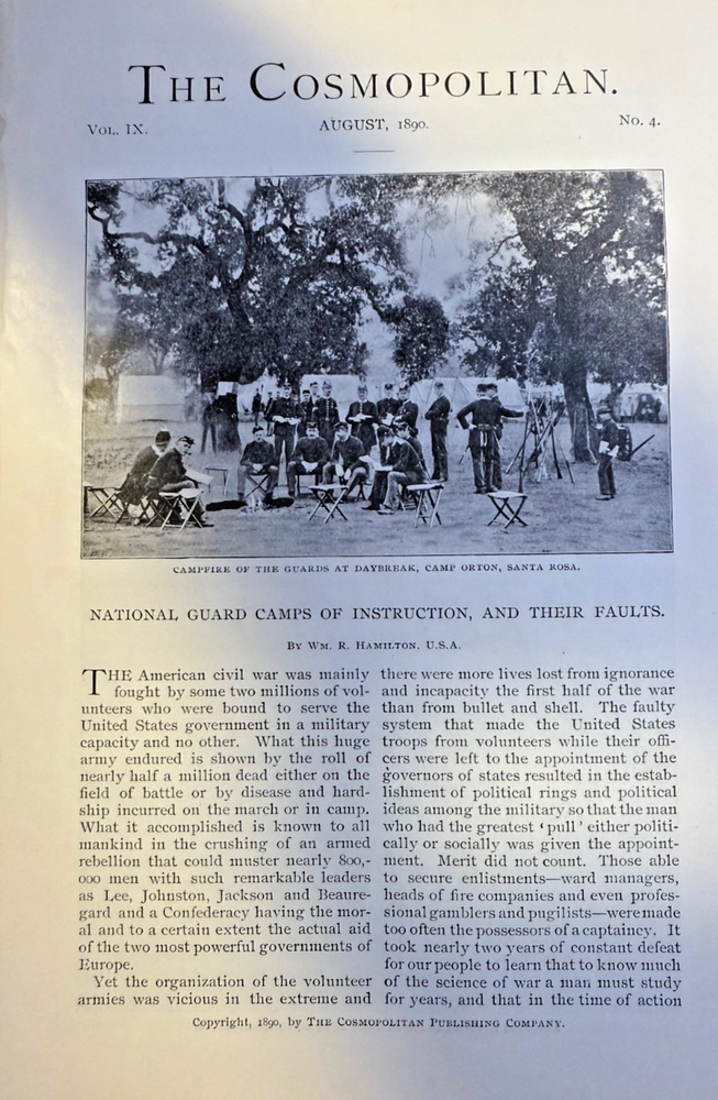 1890 National Guard Camps of Instruction illustrated