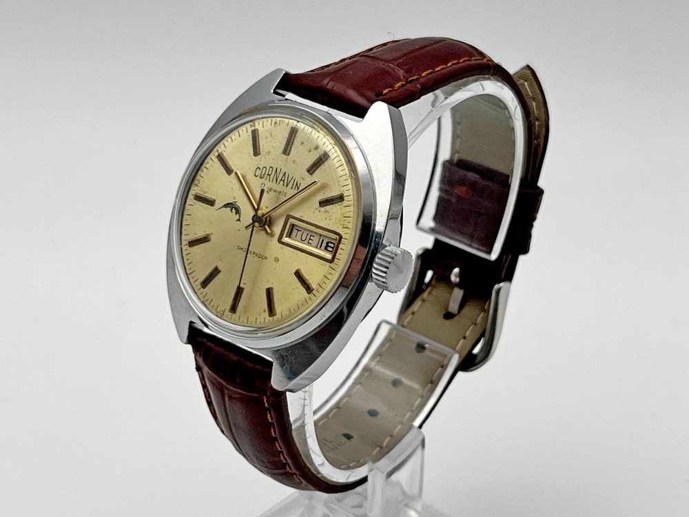 Cornavin Raketa 2628 SU Vintage Mechanical Soviet Wristwatch USSR Serviced Watch