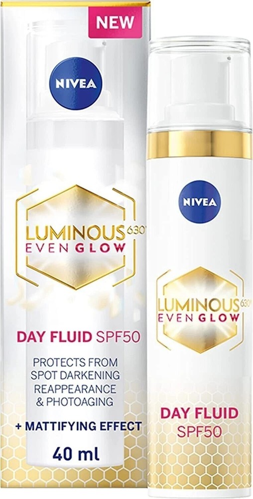 NIVEA Luminous 630 Even Glow Anti-Dark Spot Face Fluid 40ml with Free Shipping