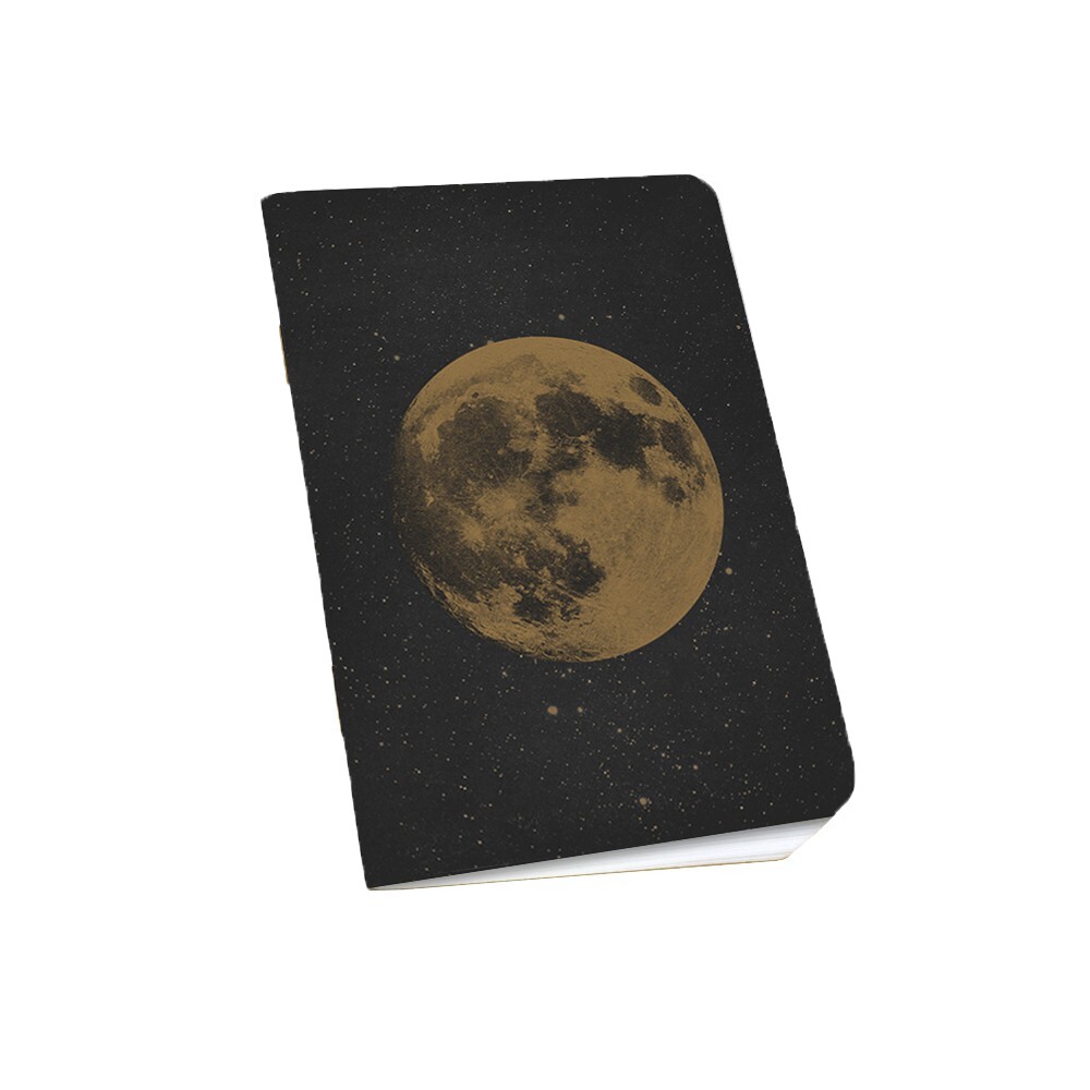 Full Moon Pocket Notebooks 5 Pack Black Gold Journals Planners-image