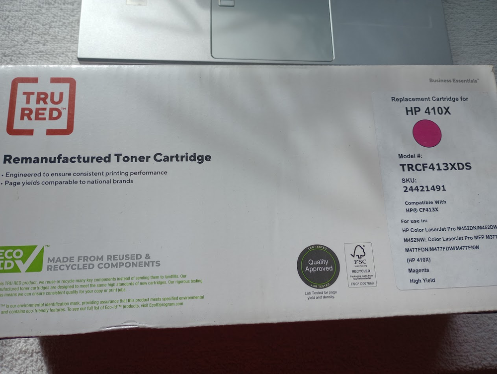 HP 410X (CF413X) Magenta Toner Cartridge