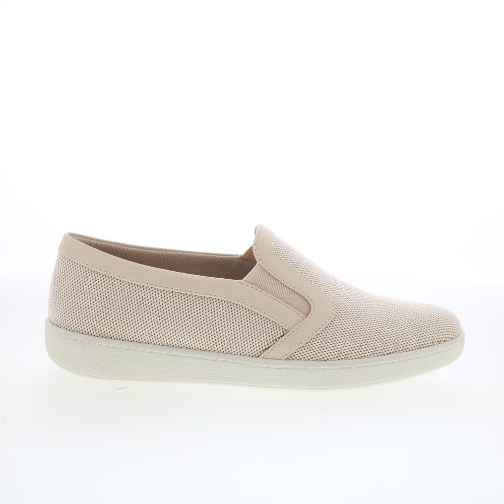 Trotters Alright T2101-137 Womens Beige Mesh Slip On Lifestyle Sneakers Shoes 6