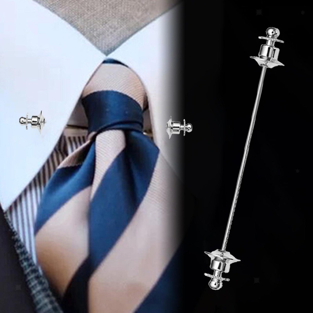 Men's Shirt Collar Bar Pin Gift Accessories Bar Pin Durable Tie Brooch  Shirt