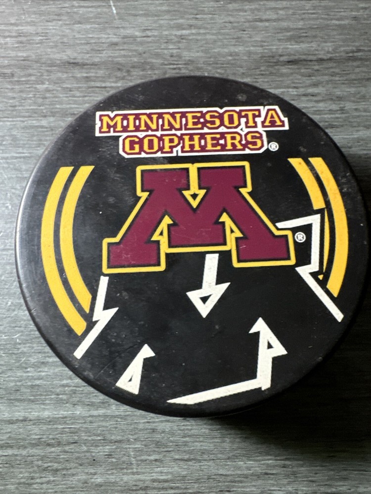 MINNESOTA GOLDEN GOPHERS 2000 SHADOW IMAGE OFFICIAL GAME PUCK WCHA-