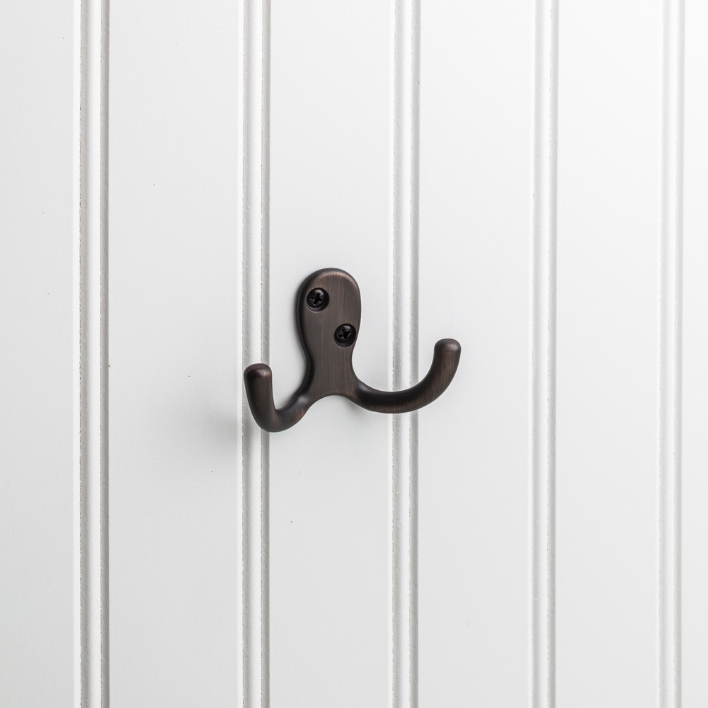 Elements Wall Double Hook, Brushed Oil Rubbed Bronze-image