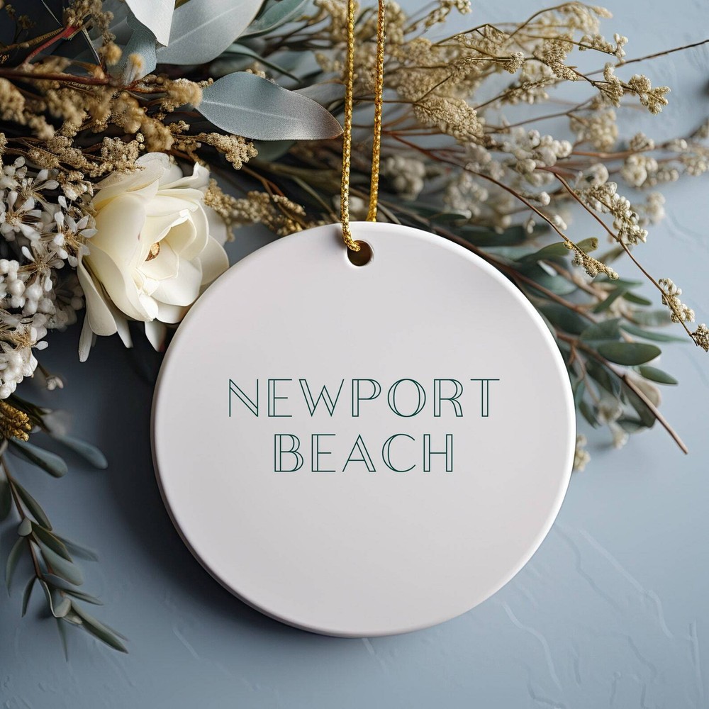 Newport Beach Christmas Ornament Christmas Gift Newport Beach Gift Newport