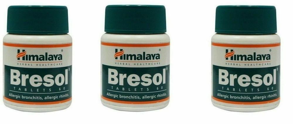 Himalaya Bresol Tablets 60 Count Pack of 3 for Enhanced Wellness