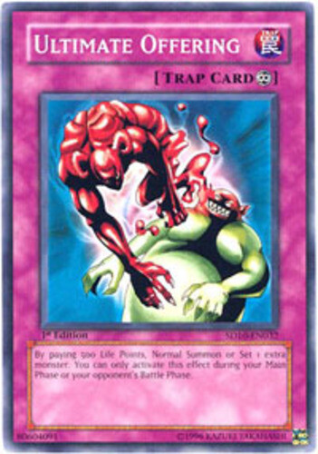 Ultimate Offering - SD10-EN032 - Common - 1st Edition x1 - Heavily Played