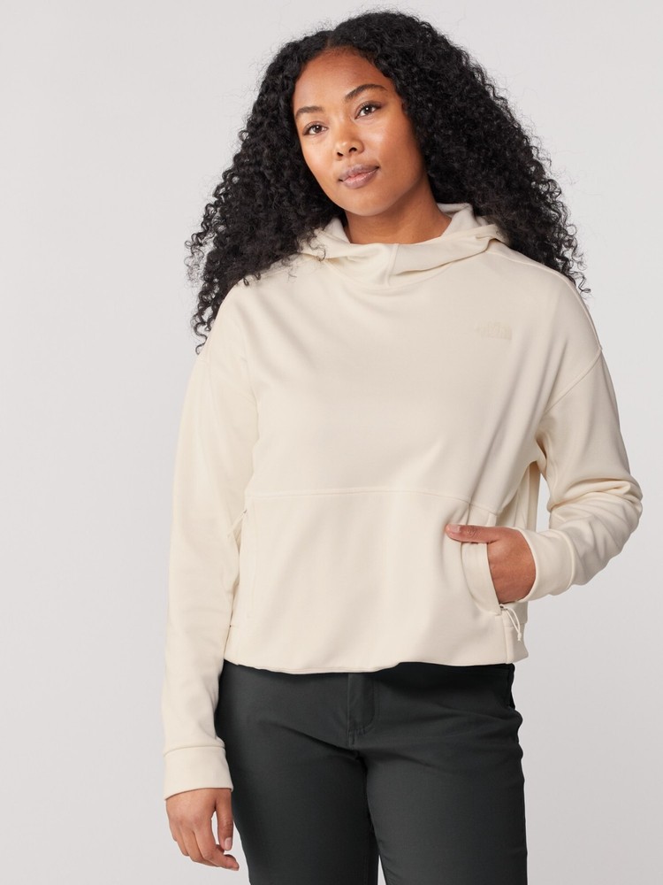 The North Face Canyonlands Cropped Pullover Hoodie Sweatshirt White S M NWD