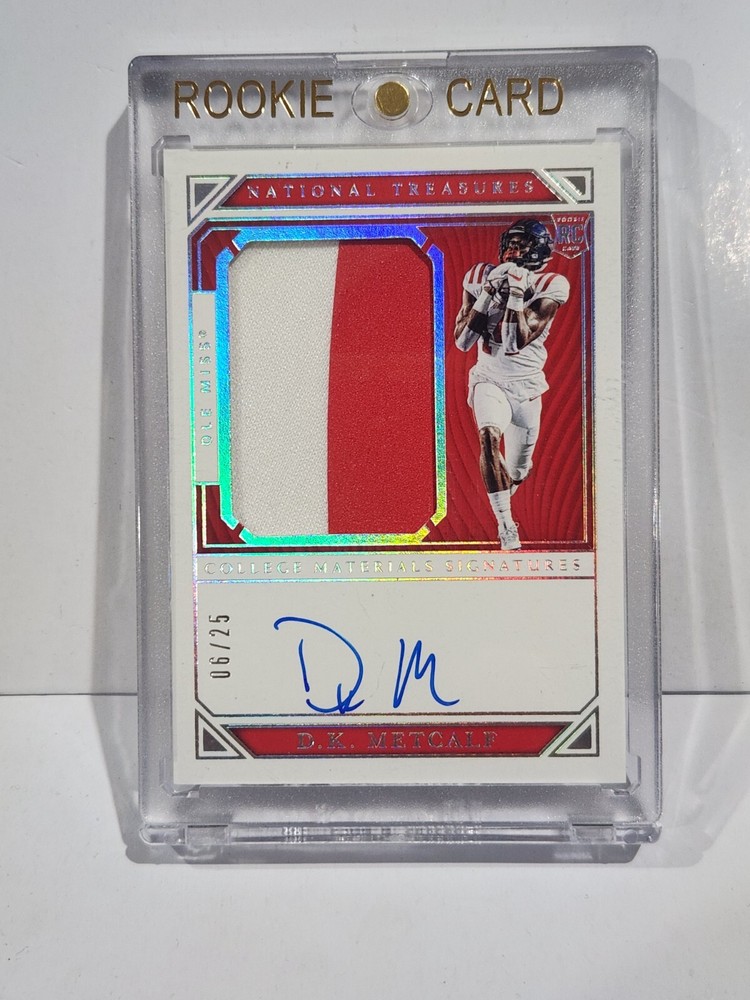 D.K. Metcalf 2019 Panini National Treasures Collegiate #142 RPA #/25 SP