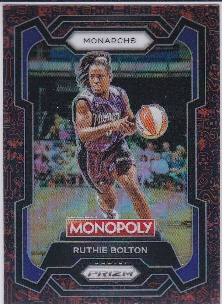 RUTHIE BOLTON WNBA Classic Icons MONOPOLY RED PRIZM VARIATION Basketball INSERT!