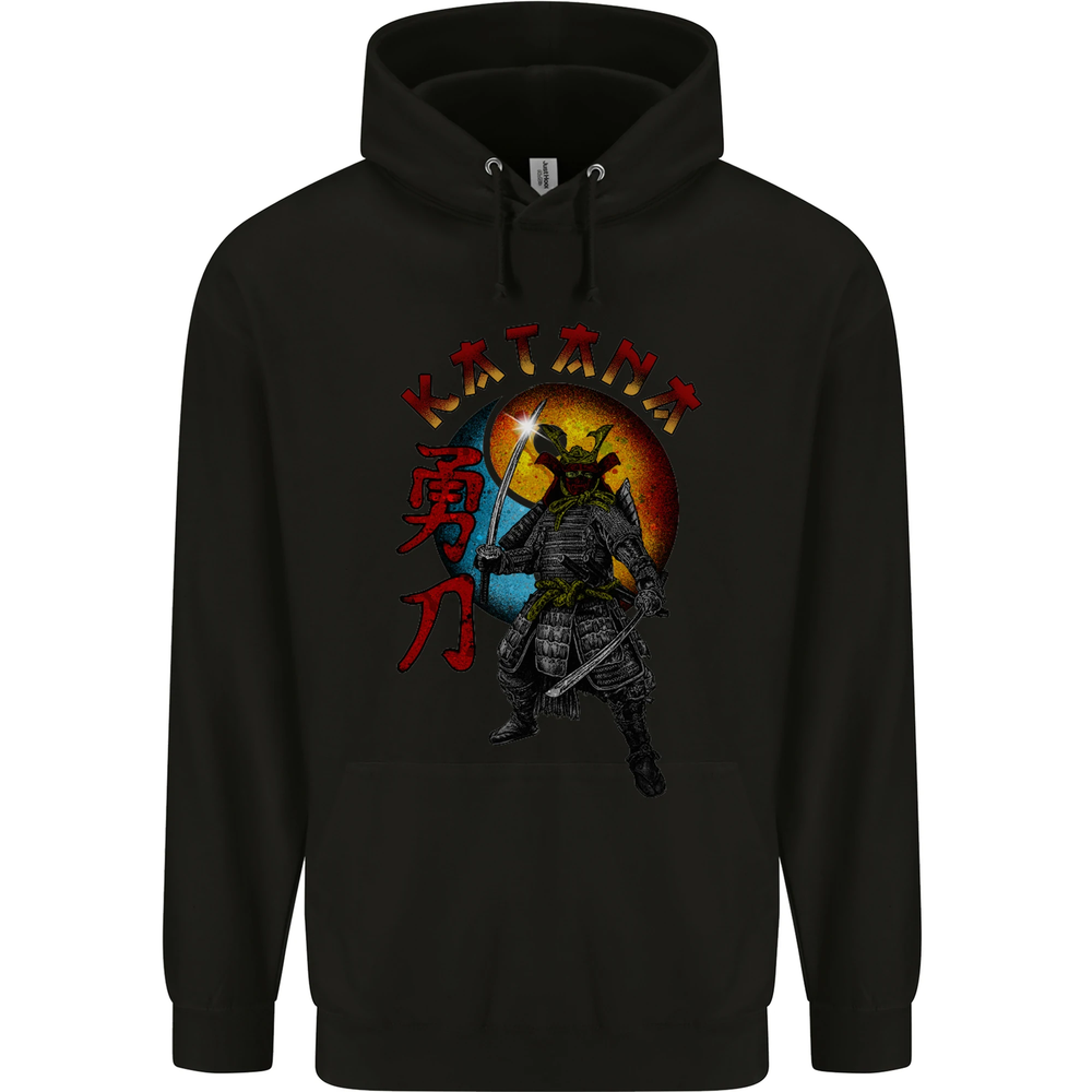 Kanata Japanese Warrior Samurai MMA Mens 80% Cotton Hoodie