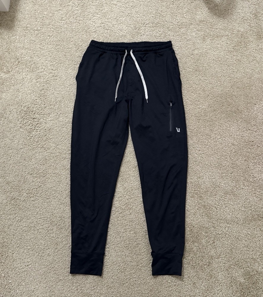 Vuori Mens Sunday Performance Joggers Medium Black Comfortable Activewear