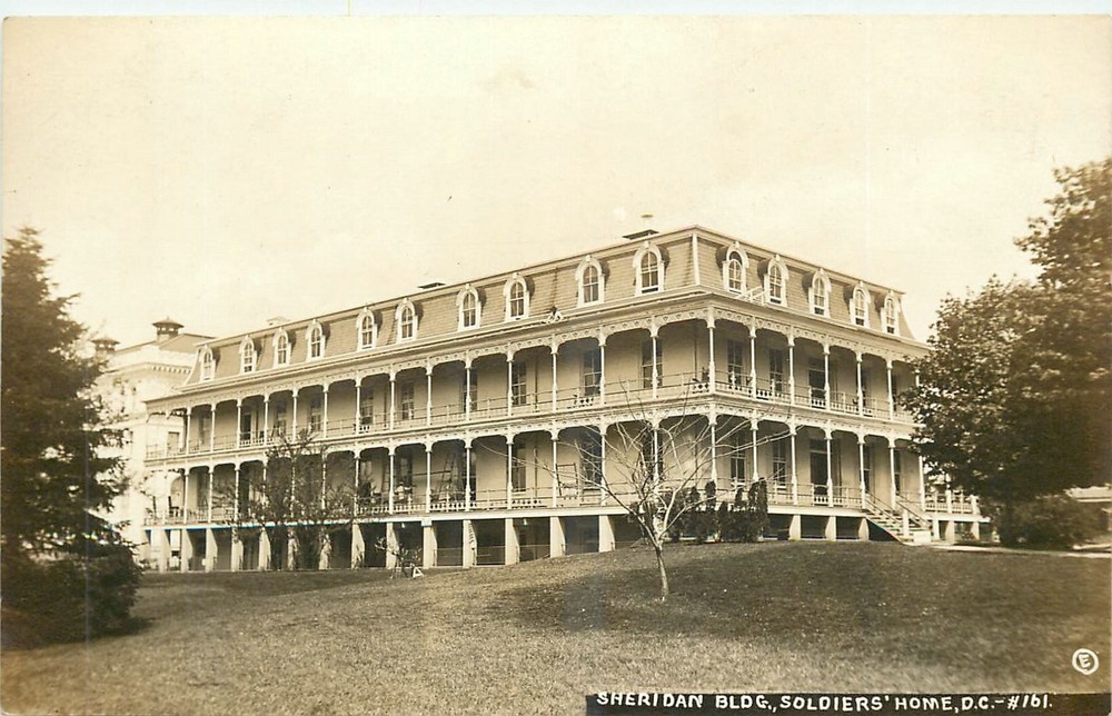 c1910 Washington DC Soldiers Home Sheridan #161 RPPC Postcard 25-11626