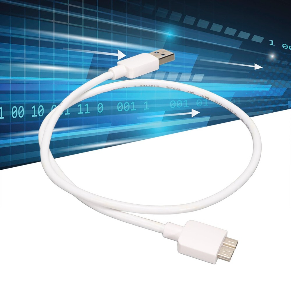 USB3.0 Micro B to Type A Data Cable High Speed USB3.0 Micro B Mobile Hard Disk