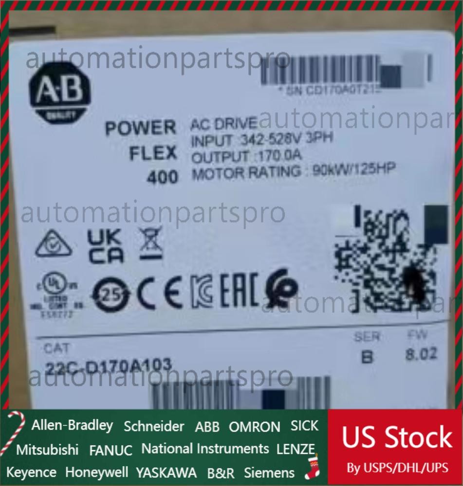 AB Allen-Bradley 22C-D170A103 PowerFlex 400 90 kW 125 HP AC Drive 22CD170A103