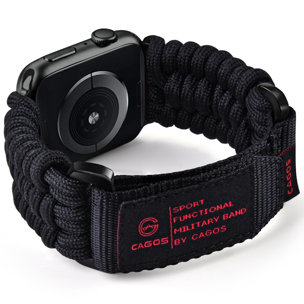 Compatible with Apple Watch Band 49mm 45mm 44mm 42mm, Rugged Survival Paracor...
