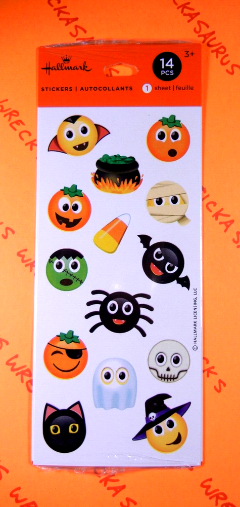 Hallmark Halloween Faces Stickers 1 Sheet Pack