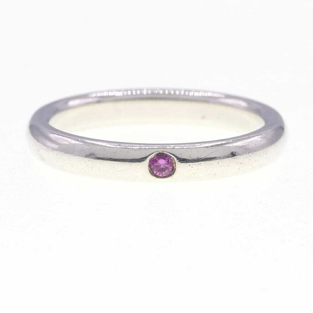 Tiffany & Co. Ring Elsa Peretti Stacking Band 1P Ruby SterlingSilver925 US4.75-5