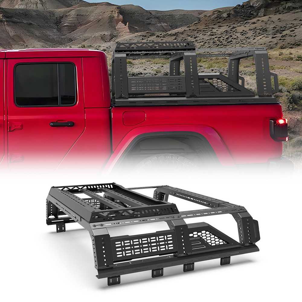 2019-2023 Ford Ranger Adjustable Bed Rack with Molle Panel for Trucks